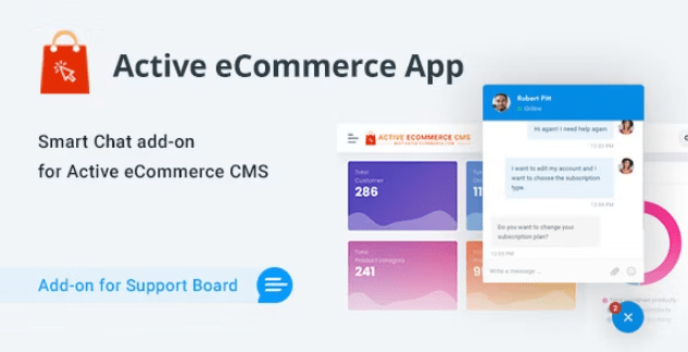 Active eCommerce Chat Support App for Support Board