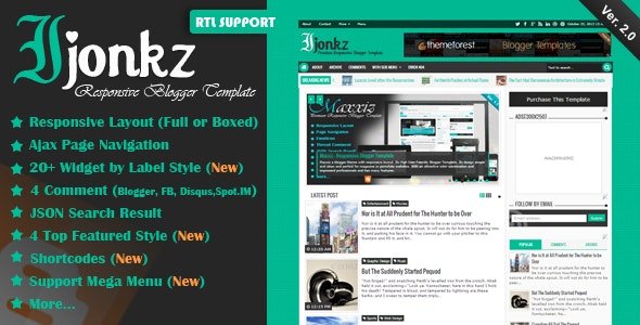 Ijonkz v2.0 – Responsive Magazine/News Blogger Template Free Download 1 img 5e849da383819